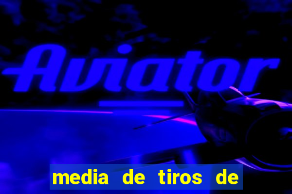 media de tiros de meta por jogo